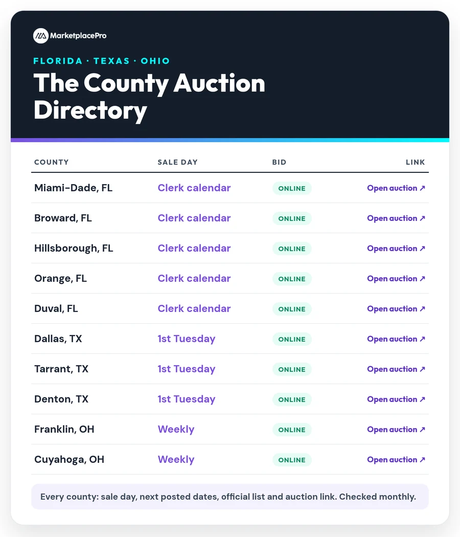 The County Auction Directory